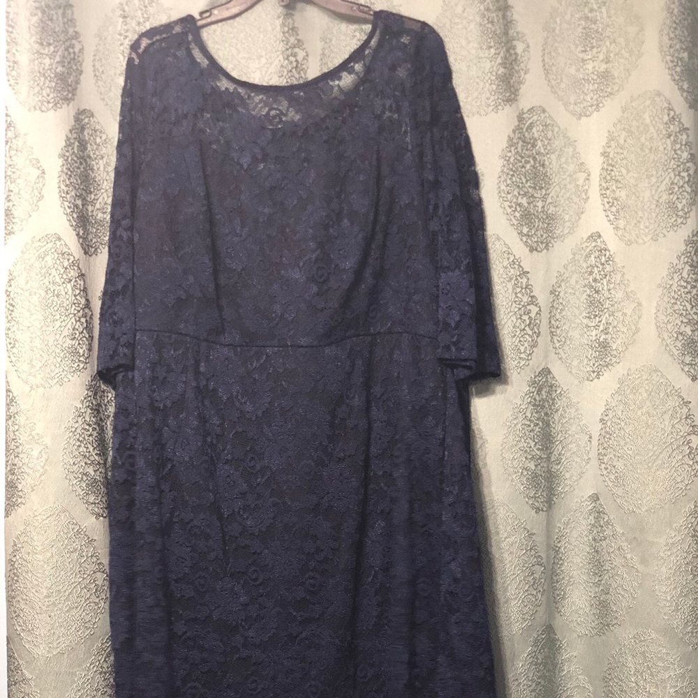 Navy lace dress